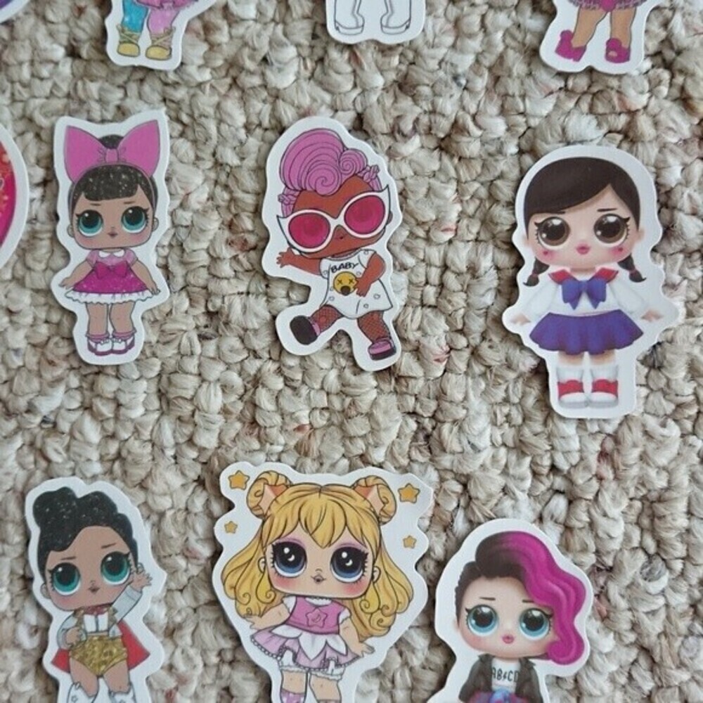 50 pieces cute LOl Stickers Waterproof Vinyl - Picture 8 of 10